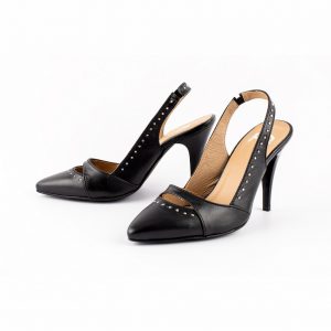 Petite black slingback heels