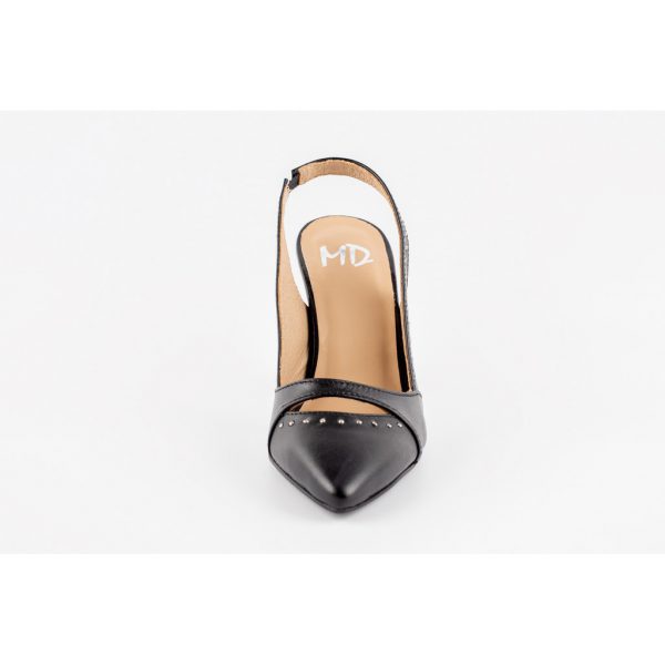 Black slingback heels MD004