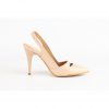 Beige slingback heels MD004