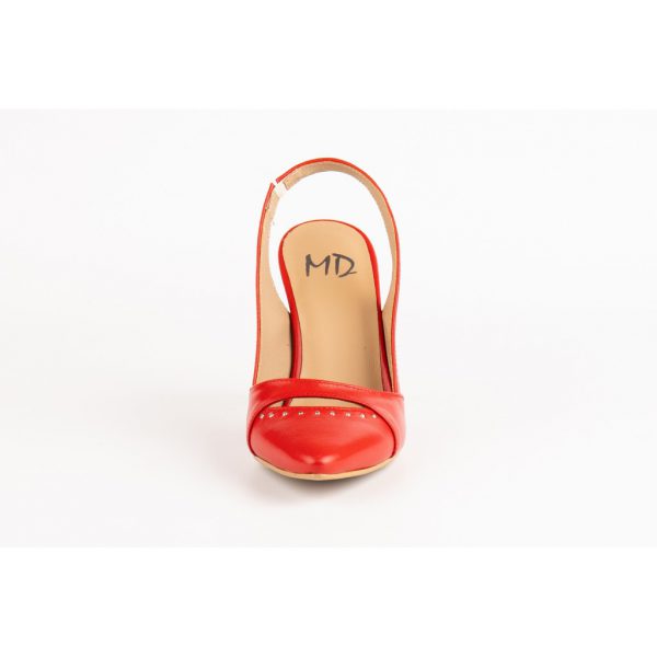 Red slingback heel MD004