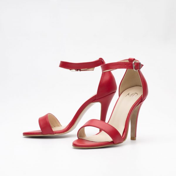 Petite red sandals - MD Petite Shoes