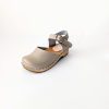 Leather clog sandals