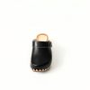 Black slip on clog