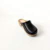 Black slip on clog